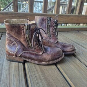 Bed Stu Distressed Size 7 Women's Brown Leather Boots